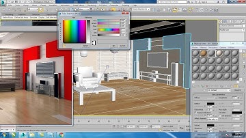 Tutorial on Modeling texturing and Lighting an interior in 3dsmax using Vray ( Part 5)
