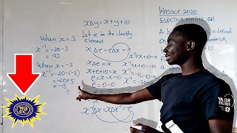 2020 Wassce; Elective Mathematics Q1 [[ SOLVED ]] |Learn with me|