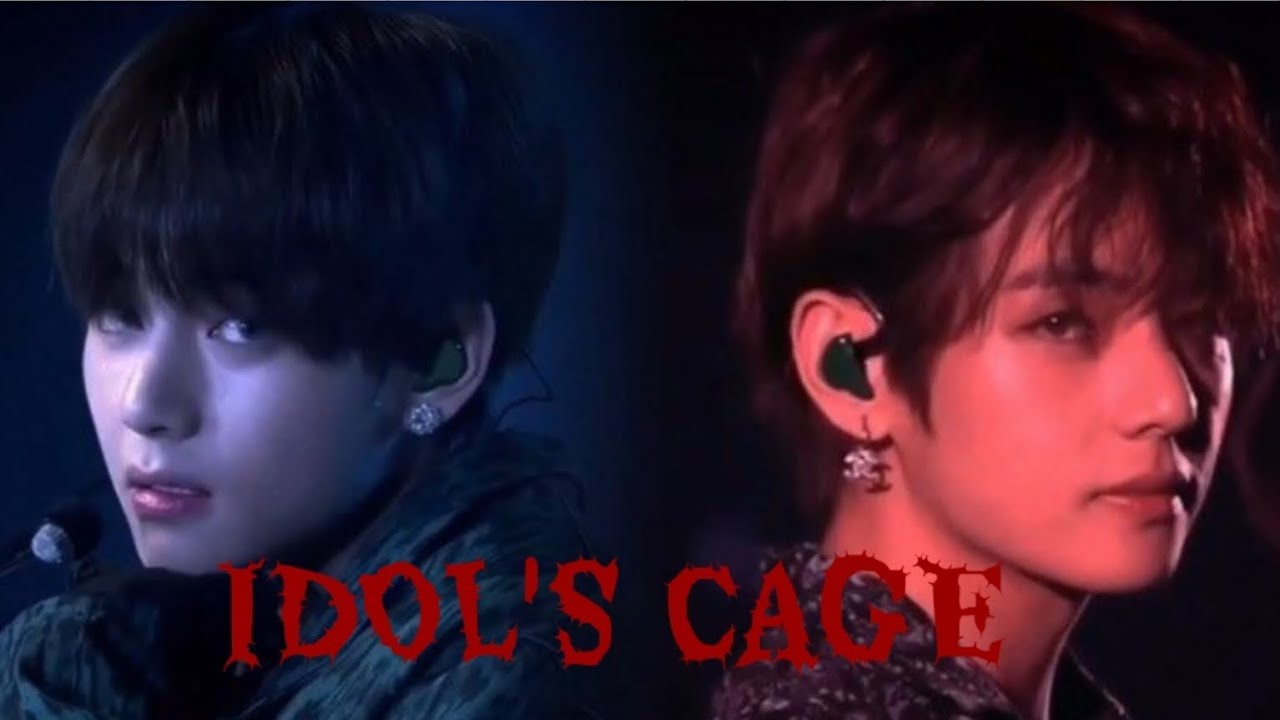 Bts V In A Cage With Puppy