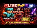 "🔥 Minecraft LIVE 😈 Survival + PvP Madness ⚔️ 20+ Watching Challenge!"