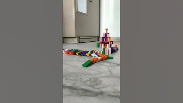 a new type of Domino line fall a building with my anger #trending domino