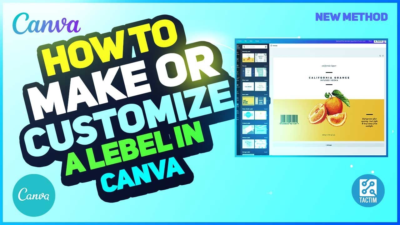 How to Make or Customize a Lebel in Canva 2025 - YouTube