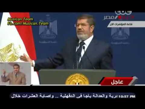 تعليق باسم يوسف على خطاب الرئيس مرسى مسخرة البرنامج 2013 YouTube