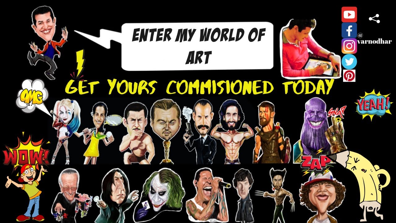 My World of Art | Into | Caricatures | Speed paints | Live arts