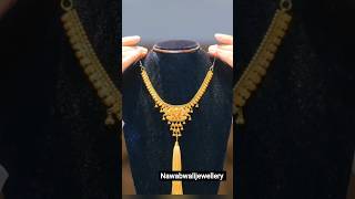 Light weight gold necklace designs #shorts #viralshorts #goldnecklace #necklace #goldjewellery #haar
