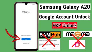 Samsung A20 FRP Unlock Android 11 Without MaGma Tool/Bypass Google Account Lock Samsung A20