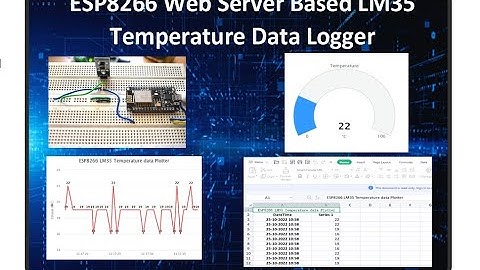ESP8266 Web Server Based LM35 Temperature Data Logger