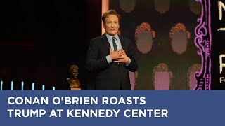 Conan O'Brien Takes Subtle Digs at Trump During Mark Twain Award Speech | AA1G