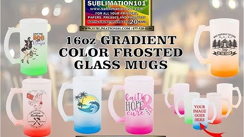 Frosted Sublimation Gradient Mug
