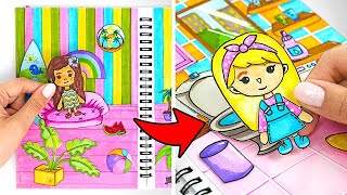 TitleCrafty And Creative DIY Journey: Making Toca Boca Playbook!