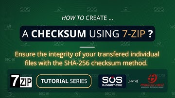 How to create a checksum using 7zip ?