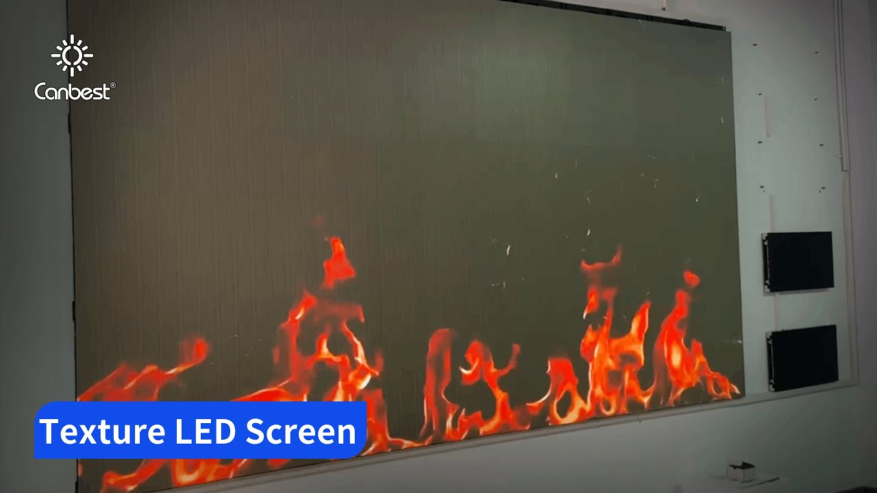 Texture LED Display | Blends Seamlessly with Floor & Wall When Off # ...