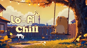 Lazy Autumn Afternoon Capybara 🍂 lofi beats to relax/unwind to