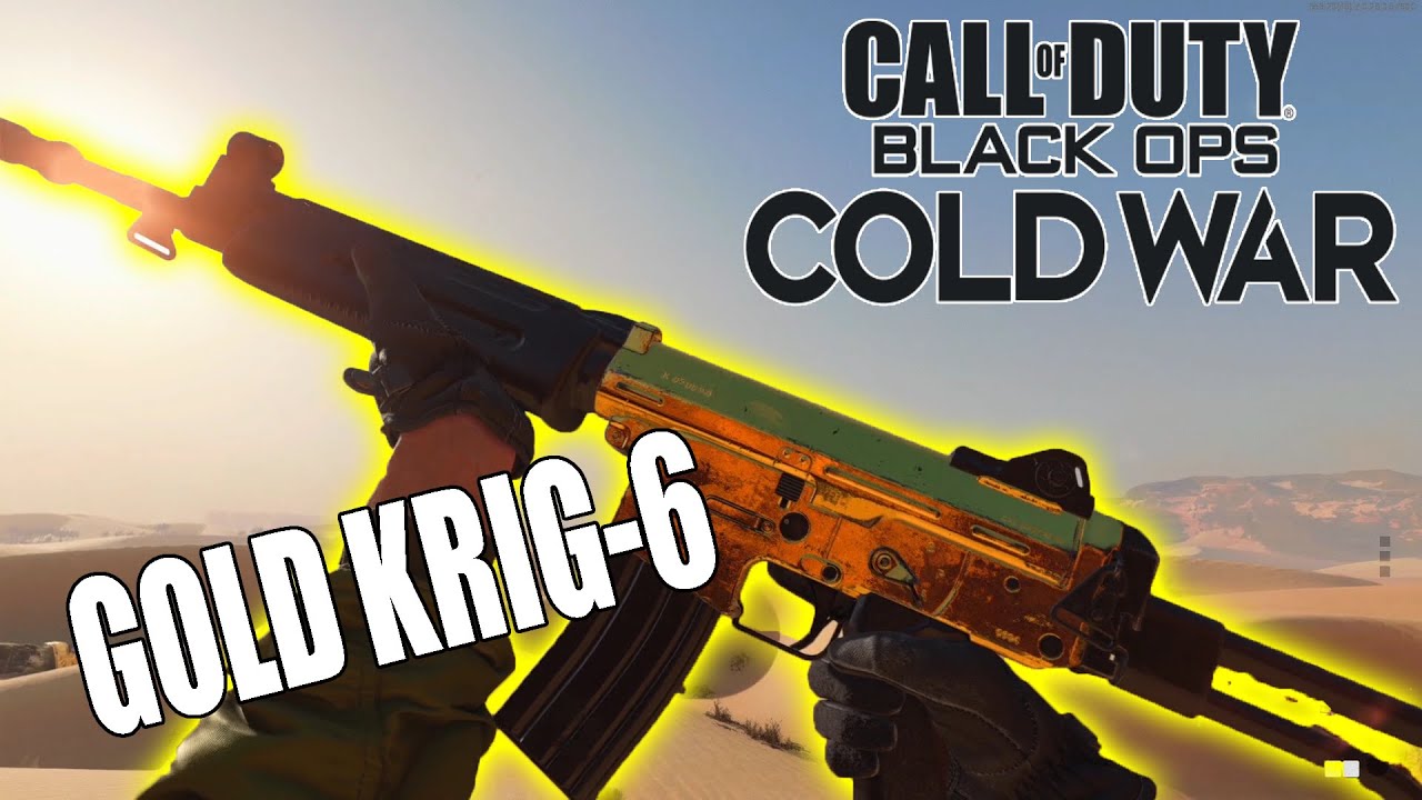 GOLD KRIG-6 ( CALL OF DUTY BLACK OPS COLD WAR )