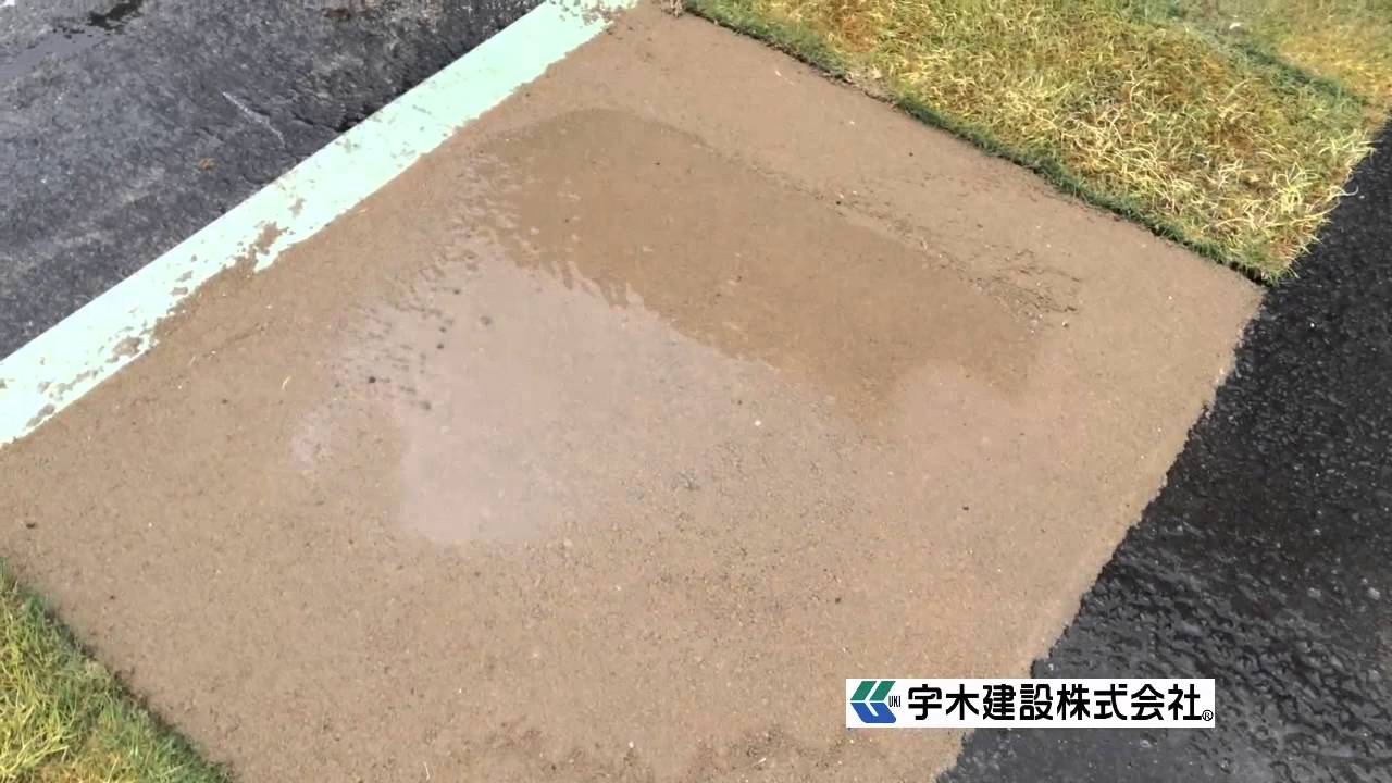 来客用駐車場の一部を透水性真砂土で施工 Youtube