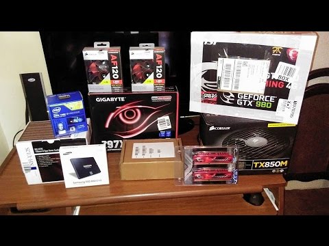 გეიმერული  კომპიუტერის აწყობა 3500 ლარი(1500$) !!! (unboxing,build)