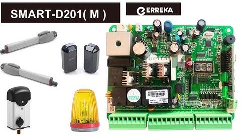 ERREKA SMART-D201(M) Control Panel | Quick Wiring & Setup Guide for Automatic Swing Doors Openers