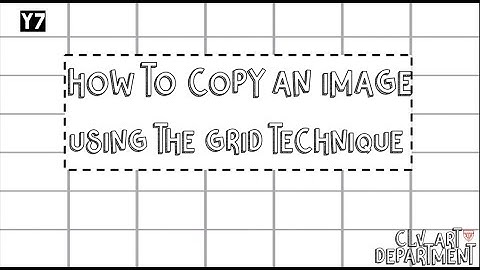 How to copy an image using the grid technique (Y7 insect proejct)