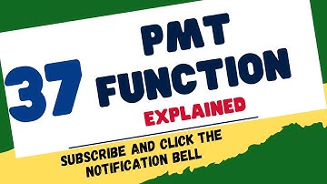 PMT Function in Excel - Explained!