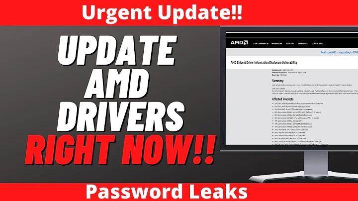 Update AMD Drivers Right Now - DayDayNews