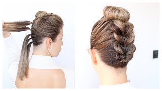 Celebrity Upside - Down Pull Through Braid Step by Step For Beginners | Gorgeous Updo Profile