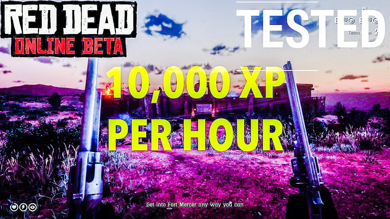 FASTEST WAY TO LEVEL UP IN RED DEAD ONLINE (XP Farm) YouTube