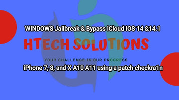 WINDOWS Jailbreak & Bypass iCloud IOS 14  14 1 iPhone 7, 8, and X A10 A11 using a patch checkra1n