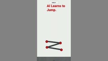 AI Learns to Jump. #ai #artificialintelligence #evolution #shortsfeed