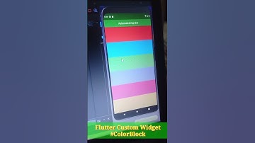 Flutter Custom Widget ColorBlock #shorts #youtubeshorts #flutter #flutterwidgets #coding