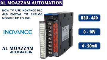How to Use INOVANCE PLC H3U-4DA Digital to Analog Module for Output Voltage Up to 10V