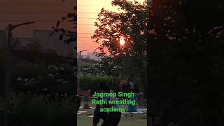 Jagroop Singh Rathi wrestling academy faridabad haryana morning practice yoga wrestler wrestling