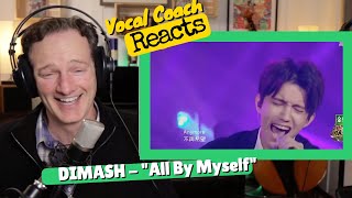 Vocal Coach REACTS - DIMASH 'All By Myself' (Celine Dion COVER)