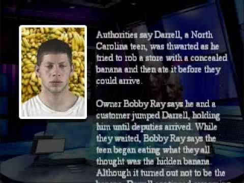 Man Tries To Rob Store Using a Banana - YouTube