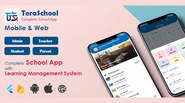 Teraschool - School Management System with Student | Parents | Teacher Flutter App source code