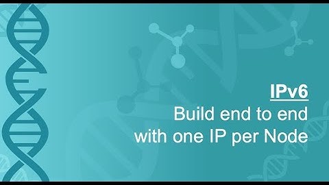 Use one IPv6 address per node to build a full network & other tips