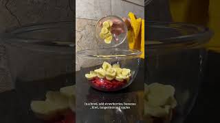 سلطة الفواكة البارده 👌🏻. #shortvideo #food #salad #explore #explorepage #shortsvideo #shorts