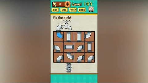 Mr Brain Level 143 Fix the sink