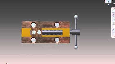 Autodesk Inventor Plain Vice simulation
