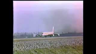 DC8 63 Surinam Airways  Take off from Amsterdam airport  11 March 1989