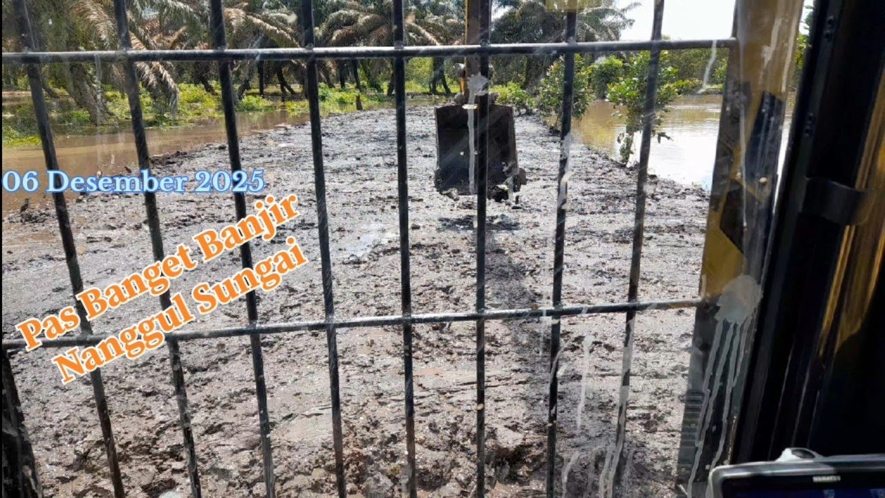 Nanggul Sungai Pas lagi Banjir 06-12-2025@yusro_kalteng 