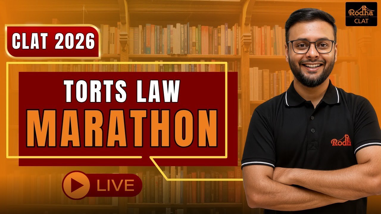 Complete Law of Torts for CLAT 2026 - YouTube