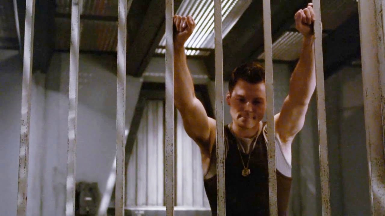 Battlestar Galactica: The Miniseries (2003) | Apollo finds a familiar sight - Starbuck in the brig