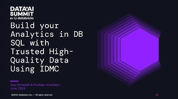 Sponsored by: Informatica |Build your Analytics in DB SQL with Trusted High-Quality Data Using IDMC