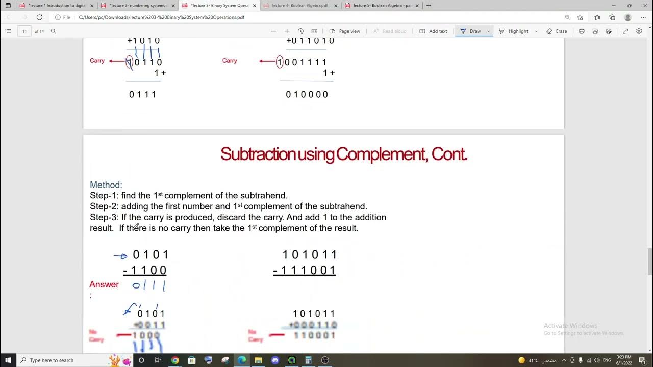Logical Design - Chapter 3(Binary System Operations ) - YouTube