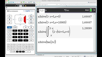 Ti Calculator Tutorial - Using nSolve Function