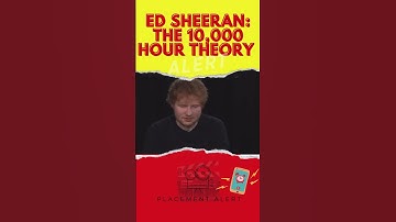 Ed Sheeran: on 10,000 hours, consistency, and kindness. #shorts #musicindustry