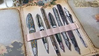 Inky Project:  A Travelers Notebook size.  THEME:  “Ode to an Inky Life”