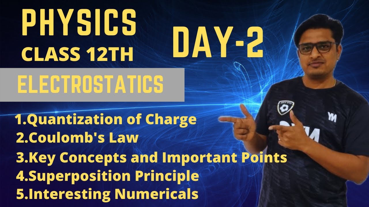 ELECTRIC CHARGES AND FIELDS 02 || COULOMB'S LAW || SUPERPOSITION ...