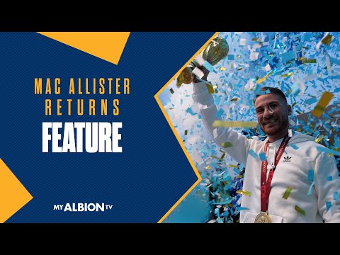 World Cup Winner Alexis Mac Allister Receives Hero's Welcome At Brighton!
