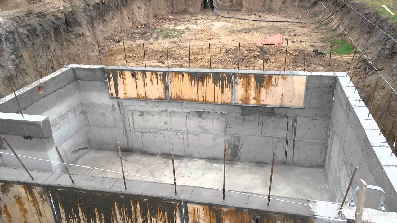 монолитный бетонный погреб